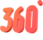360 view 3D icon