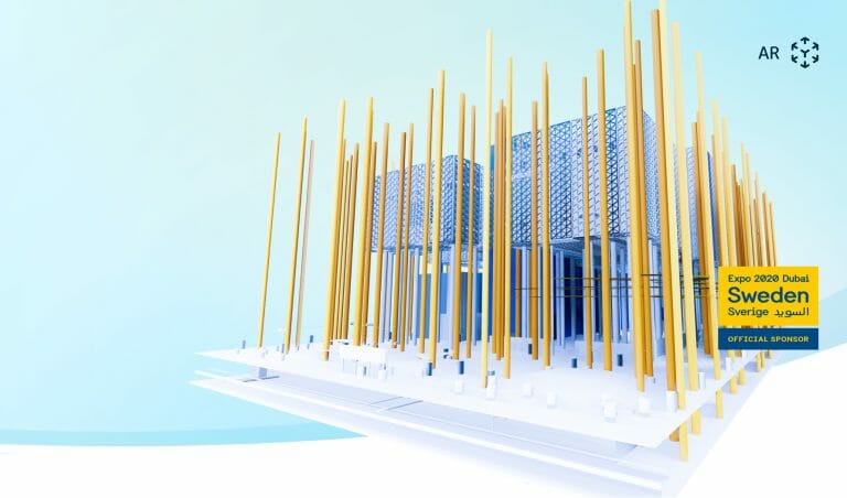 Systemair Expo 2020 AR Application 3D Swedish Pavillion